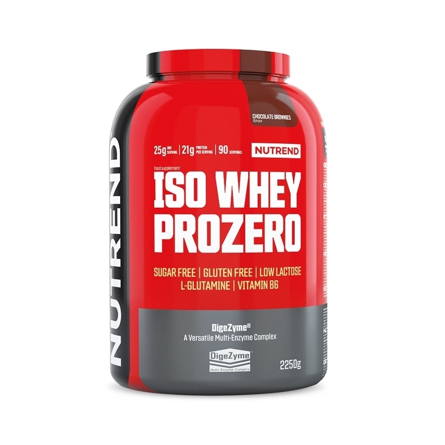 Whey & Izolat - Nutrend Iso Whey Prozero 2.25Kg Chocolate Brownies, advancednutrition.ro