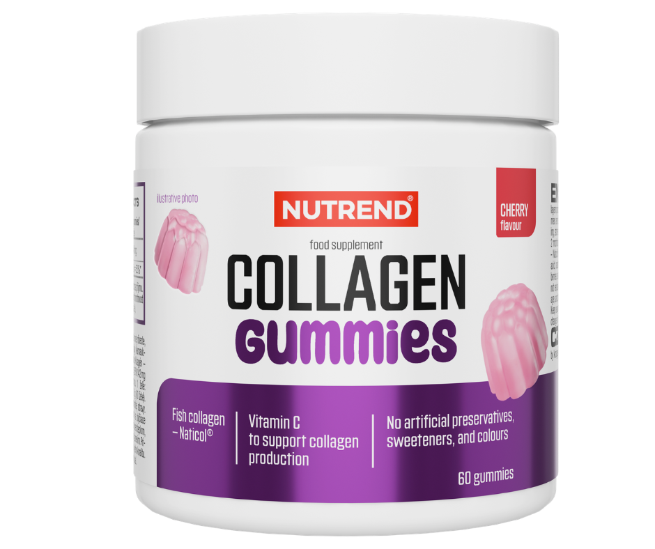 Colagen - Jeleuri cu colagen, Collagen Gummies, 60 jeleuri gumate, Nutrend, advancednutrition.ro