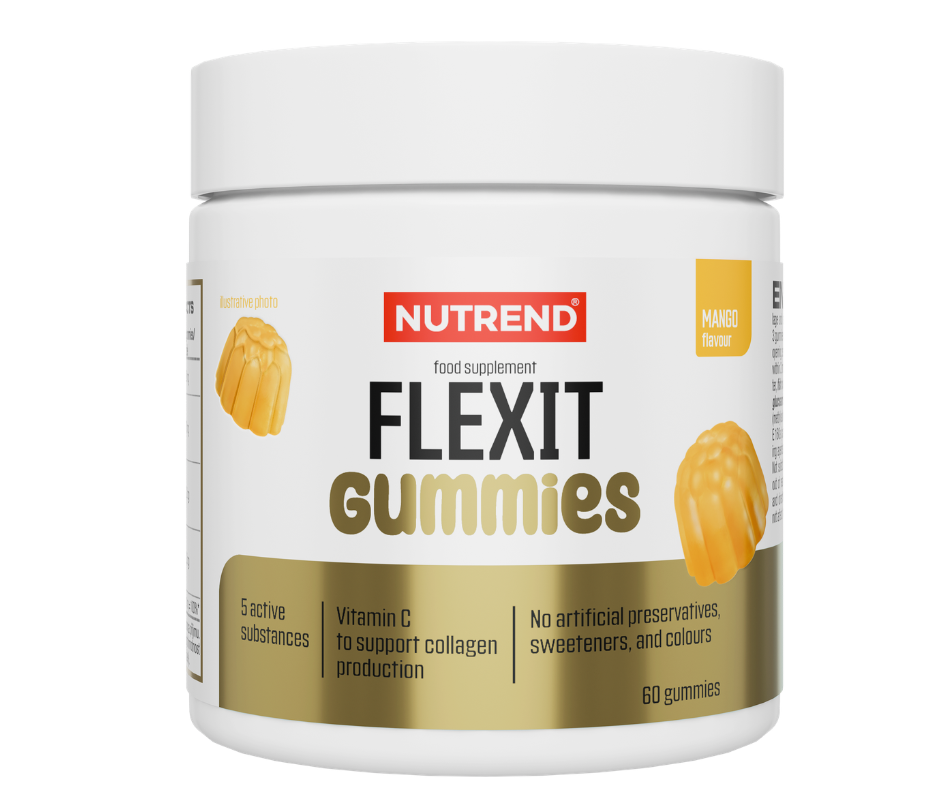 Articulatii si Colagen - Jeleuri gumate pentru încheieturi Flexit Gummies, 60 jeleuri, Nutrend, advancednutrition.ro