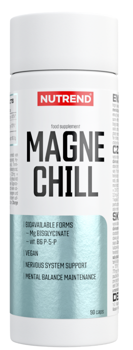Zinc Magneziu & Multi Minerale - Magneziu Bisglicinat Magnechill 90 Capsule Nutrend, advancednutrition.ro