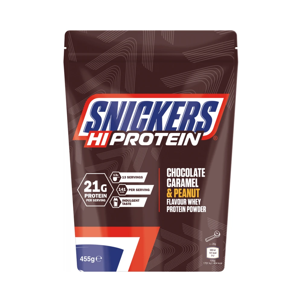 Whey & Izolat - Mars Protein Snickers Protein Powder 455g Chocolate Caramel Peanut, advancednutrition.ro