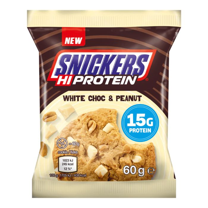Batoane & Shake-uri - Mars Snickers High Protein Cookie 60g White Choc & Peanut, advancednutrition.ro
