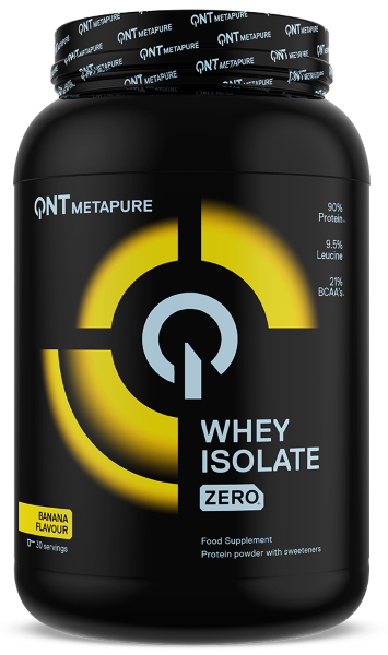 Whey & Izolat - Metapure Isowhey Zero 908g QNT Banane, advancednutrition.ro