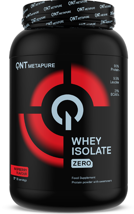 Whey & Izolat - Metapure Isowhey Zero 908g QNT Zmeura, advancednutrition.ro