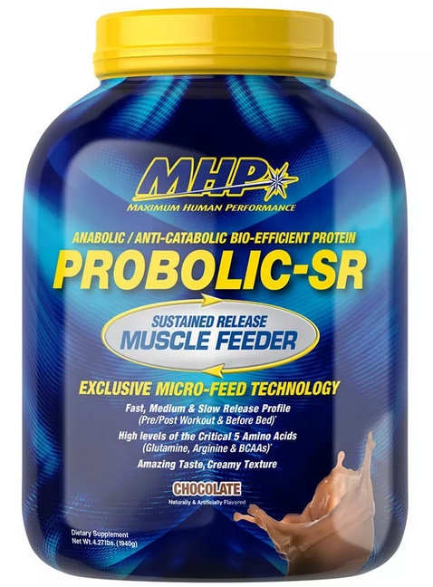 Whey & Izolat - MHP Probolic-SR Muscle Feeding Protein 1940g Ciocolata