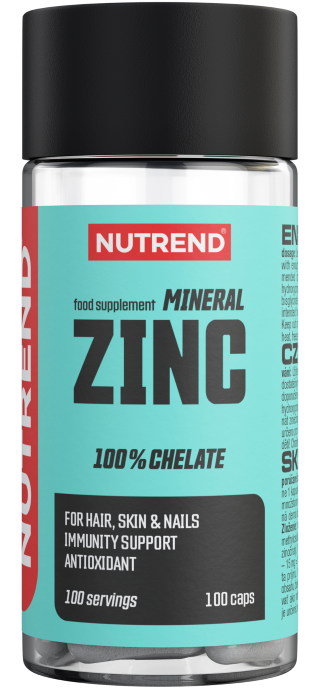 Zinc Magneziu & Multi Minerale - Mineral Zinc Bisglicinat 100% Chelate 100 capsule Nutrend
, advancednutrition.ro