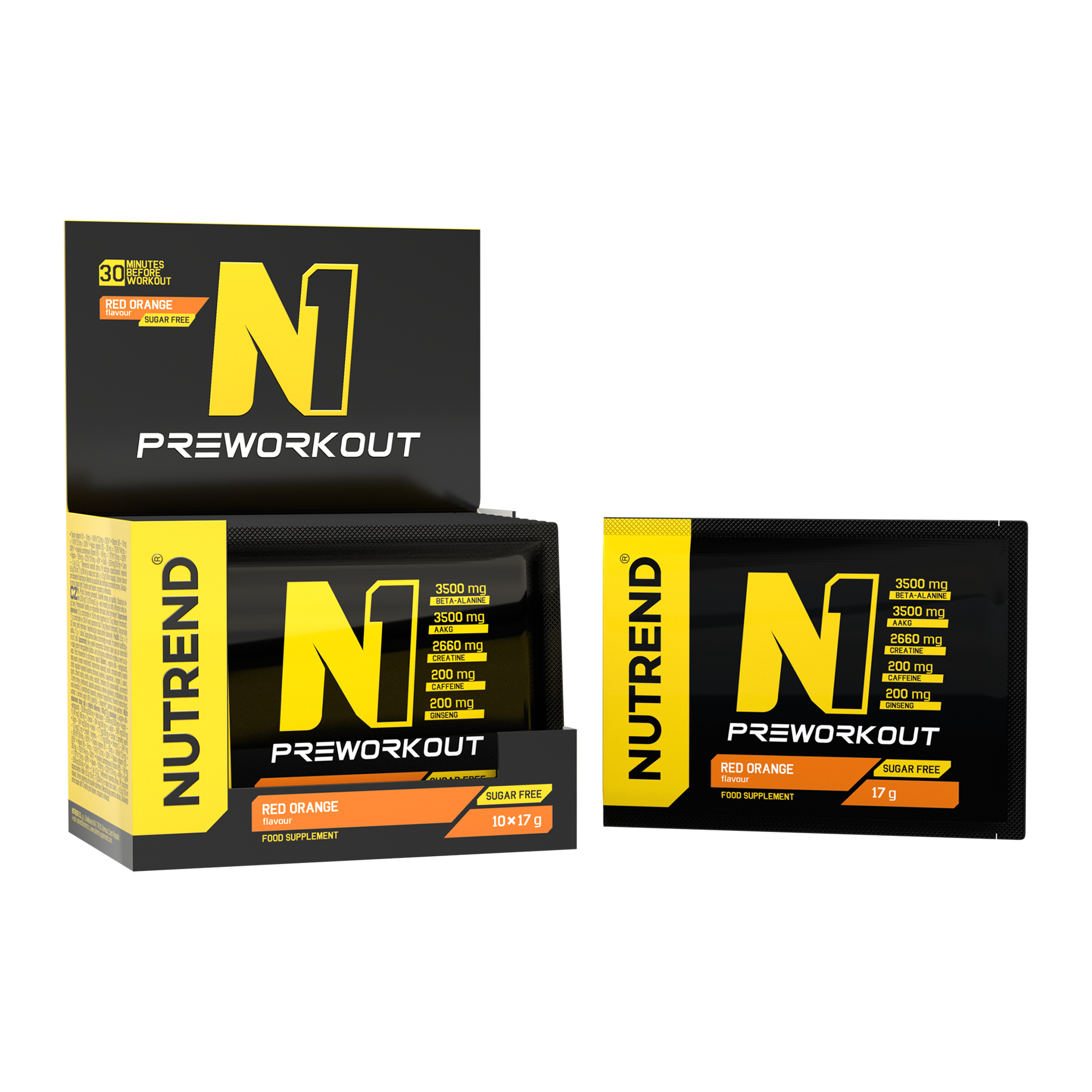 Energie & N.O. - N1 10x17G Nutrend Portocale roșii, advancednutrition.ro