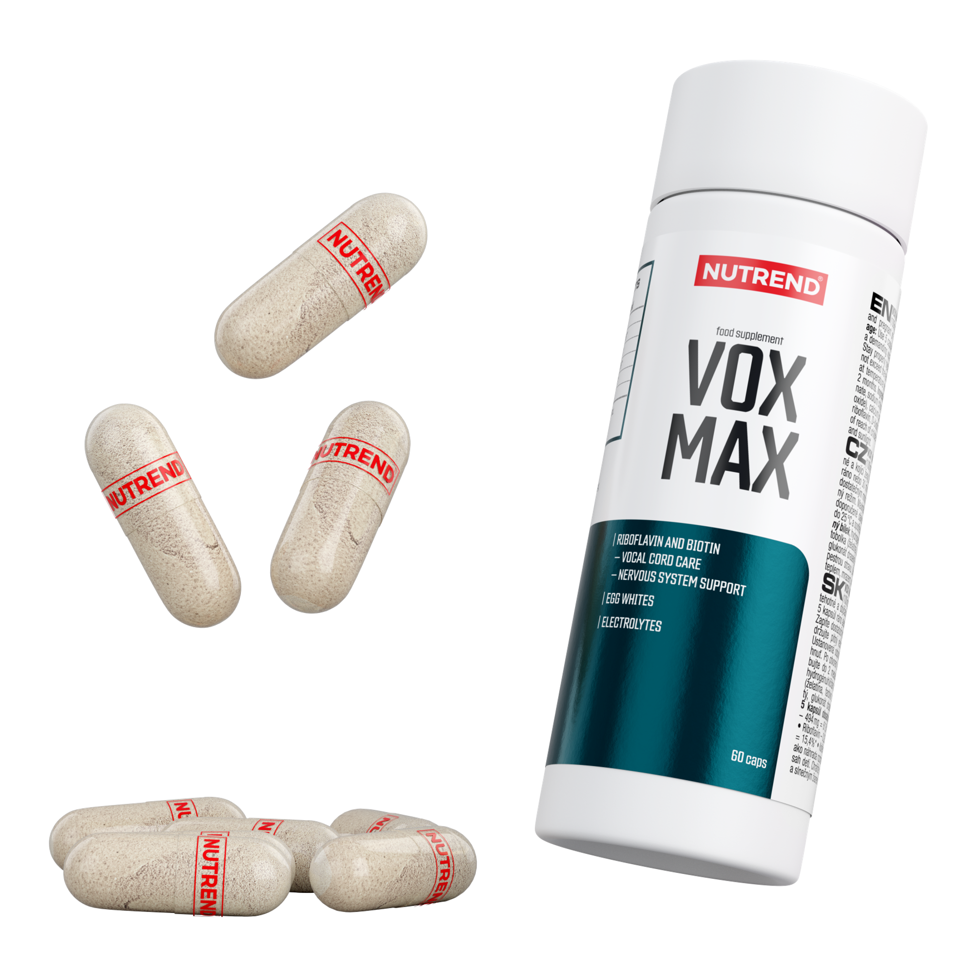 Ingrijirea mucoasei corzilor vocale, Vox Max, 60 capsule, Nu
