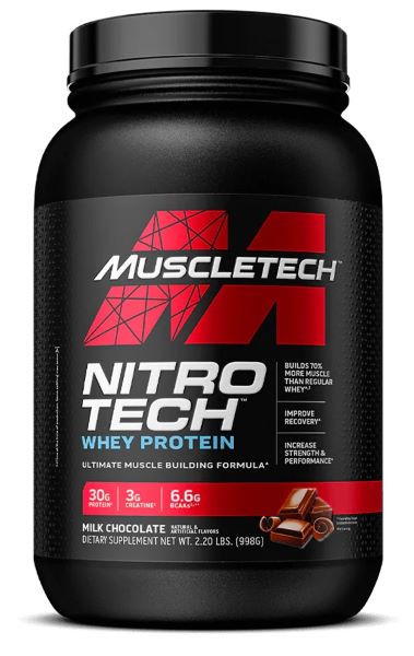 Whey & Izolat - NitroTech 908g Muscletech Cookies Cream