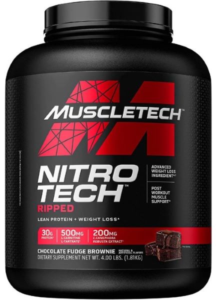 Whey & Izolat - NitroTech Ripped MuscleTech Chocolate Fudge Brownie 1870g