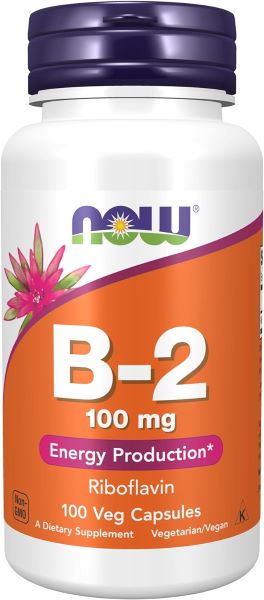 Vitamine - Now Foods Vitamin B-2 Riboflavin 100mg 100 Capsule