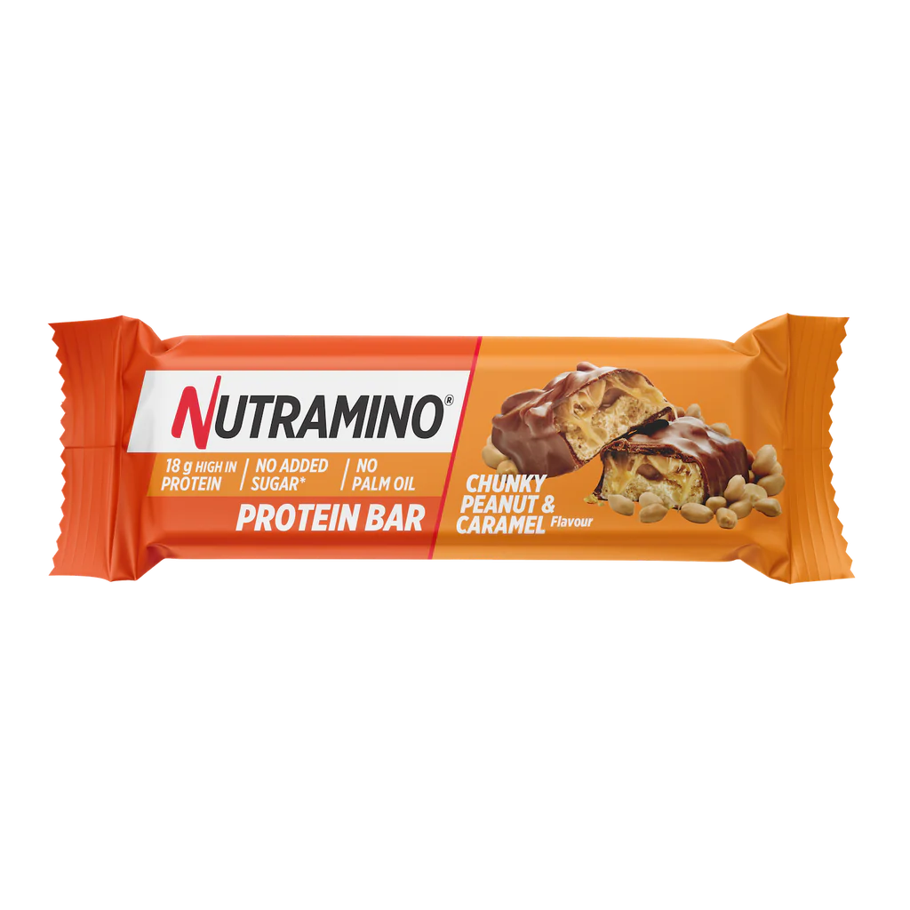 Batoane & Shake-uri - Nutramino Bar 4 Batoane x 55g Chunky Peanut Caramel, advancednutrition.ro