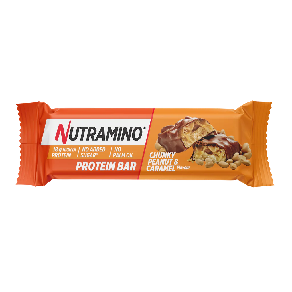 Batoane & Shake-uri - Nutramino Bar 4 Batoane x 55g Chunky Peanut Caramel