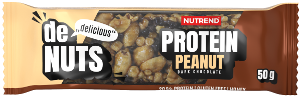 Batoane & Shake-uri - Nutrend Denuts Protein 50g Arahide în Ciocolată Neagră