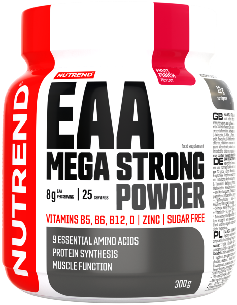 EAA Aminoacizi Esentiali - NUTREND EAA Mega Strong Powder 300g Fruit Punch, advancednutrition.ro
