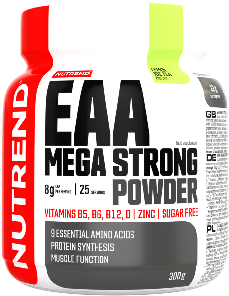 EAA Aminoacizi Esentiali - NUTREND EAA Mega Strong Powder 300g Lemon Ice Tea, advancednutrition.ro