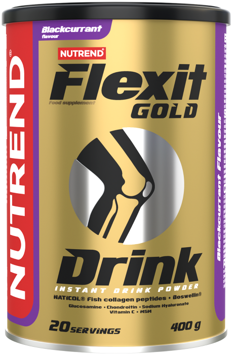 Articulatii si Colagen - NUTREND FLEXIT GOLD DRINK 400g Coacaz Negru, advancednutrition.ro
