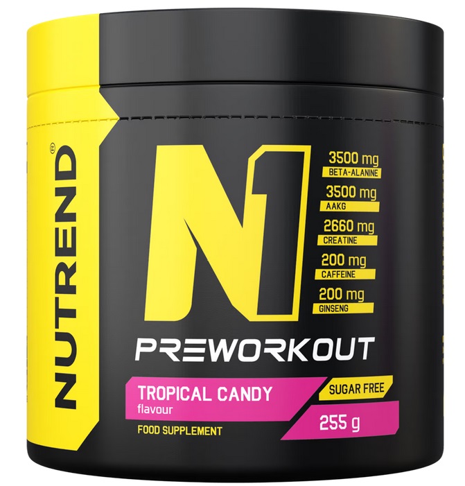 Energie & N.O. - Nutrend N1 - 255G Tropical Candy, advancednutrition.ro