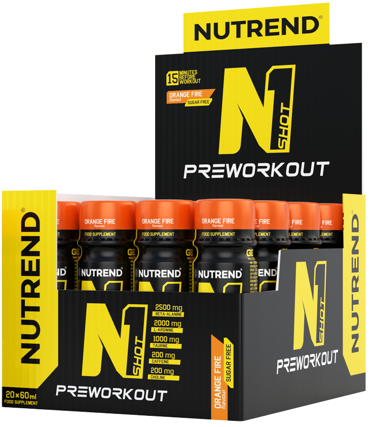 Energie & N.O. - Nutrend N1 Shot 20x60ml Red Orange, advancednutrition.ro