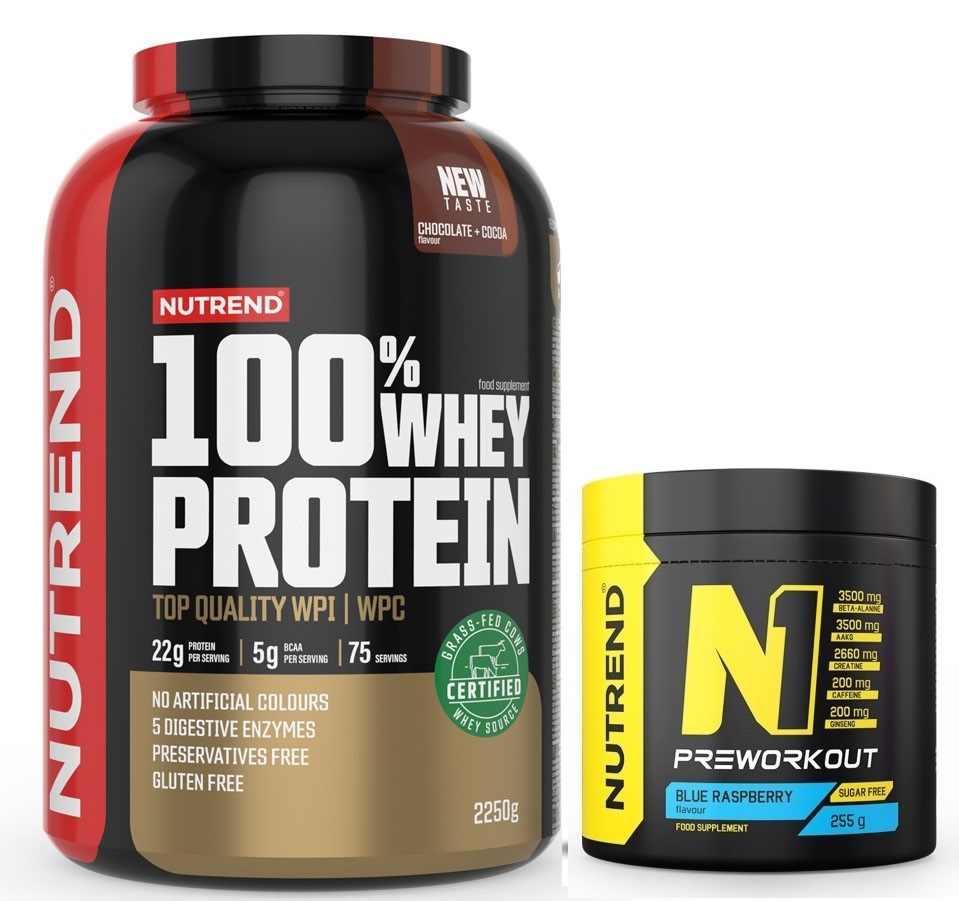Pachete Promotionale - Nutrend Whey Protein 2250g + N1 255G, advancednutrition.ro