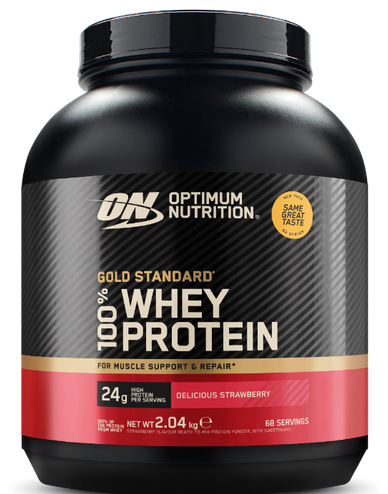 Whey & Izolat - ON 100% Gold Whey Protein 2.02kg Capsuni, advancednutrition.ro
