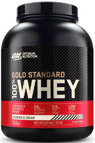Concentrate Proteice - ON 100% Gold Whey Protein 2.27kg Cookies Cream, advancednutrition.ro