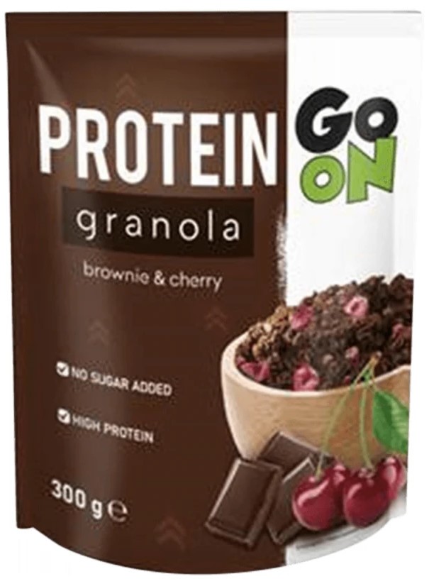 Gustari proteice & Sosuri - Protein Granola 300g GO ON Nutrition Brownie & Cherry, advancednutrition.ro