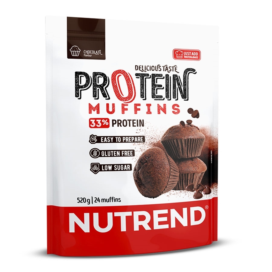 Gustari proteice & Sosuri - PROTEIN MUFFINS 520g Chocolate