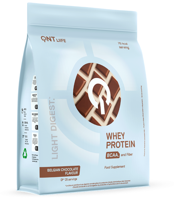 Whey & Izolat - QNT LIGHT DIGEST WHEY PROTEIN 2000g Ciocolata Belgiana