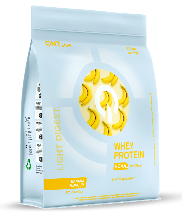 Whey & Izolat - QNT LIGHT DIGEST WHEY PROTEIN 500g Banane, advancednutrition.ro
