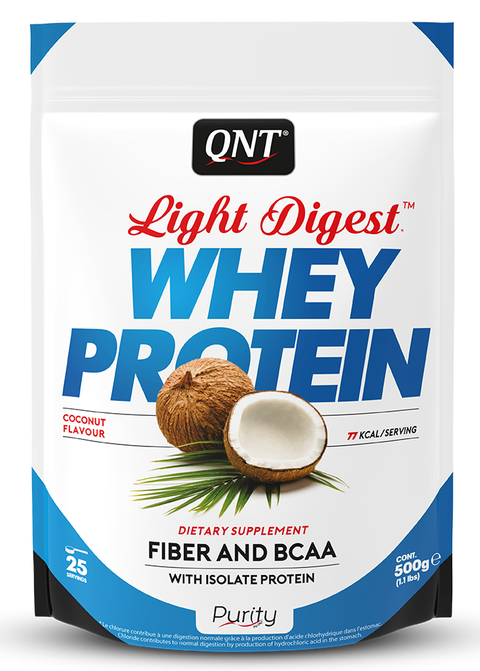 Whey & Izolat - QNT LIGHT DIGEST WHEY PROTEIN 500g Cocos, https:0769429911.websales.ro