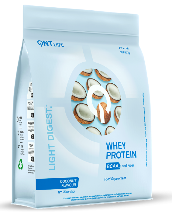Whey & Izolat - QNT LIGHT DIGEST WHEY PROTEIN 500g Cocos, advancednutrition.ro