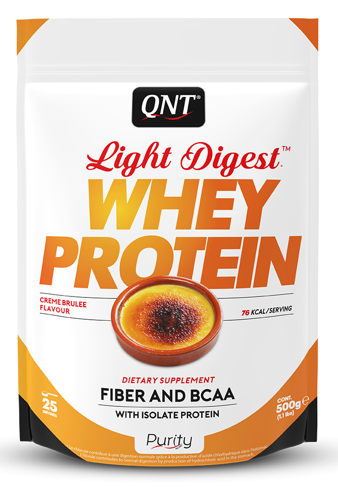 Concentrate Proteice - QNT LIGHT DIGEST WHEY PROTEIN 500g Creme Brulee, advancednutrition.ro