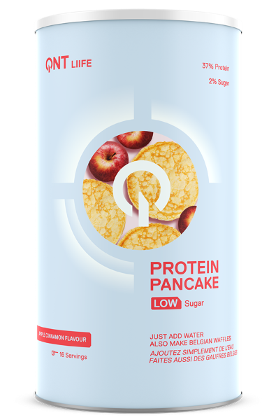 Gustari proteice & Sosuri - QNT Protein Pancake Low Sugar 500g Apple Cinnamon