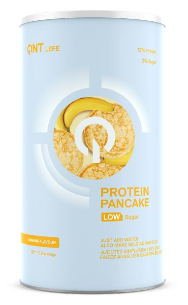 Gustari proteice & Sosuri - QNT Protein Pancake Low Sugar 500g Banana