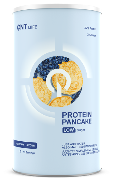 Gustari proteice & Sosuri - QNT Protein Pancake Low Sugar 500g Blueberry