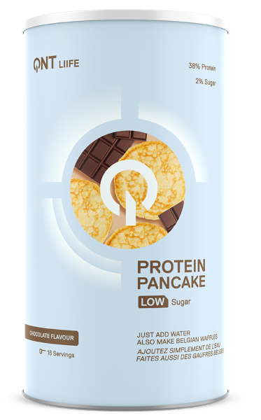 Gustari proteice & Sosuri - QNT Protein Pancake Low Sugar 500g Ciocolata