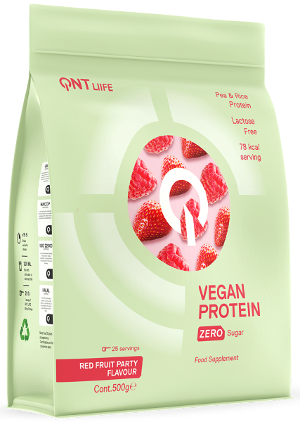 RAW&VEGAN&BIO - QNT VEGAN PROTEIN 500g Red Fruit