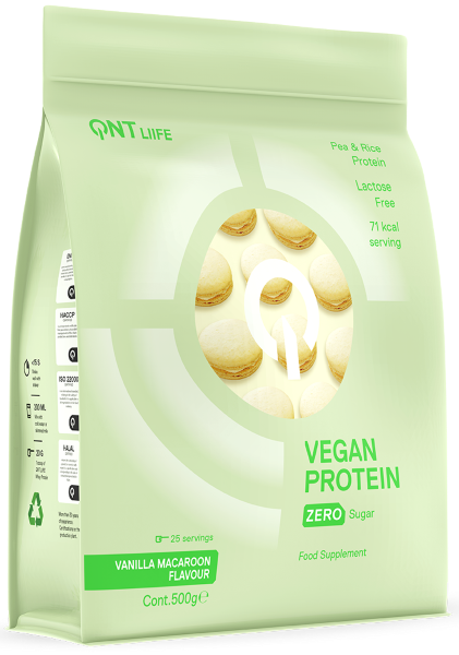 RAW&VEGAN&BIO - QNT VEGAN PROTEIN 500g Vanilla Macaroon