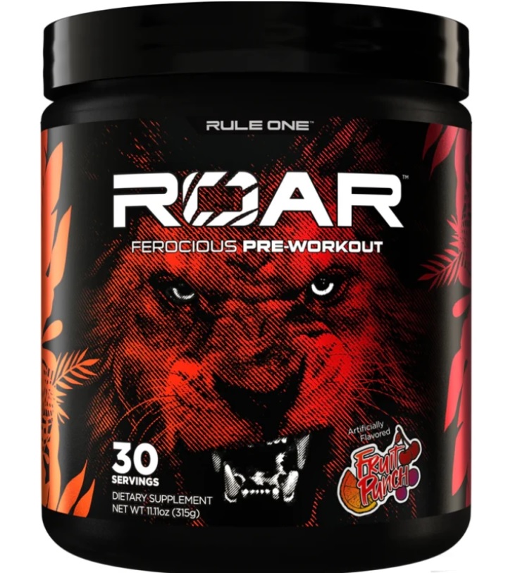 Energie & N.O. (oxid nitric)  - R1 Roar (30 serviri) Rule1 Peach Mango, advancednutrition.ro
