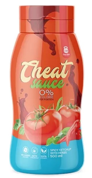 Gustari proteice & Sosuri - Sauce 0% - 500ml Cheat Meal Spicy Ketchup Herbs