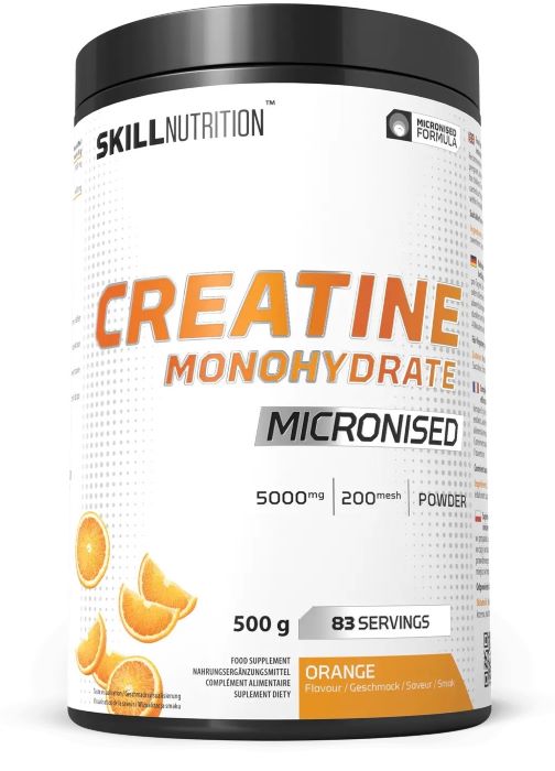 Creatina - Skill Nutrition Micronised Creatine Monohydrate 500g Orange, advancednutrition.ro