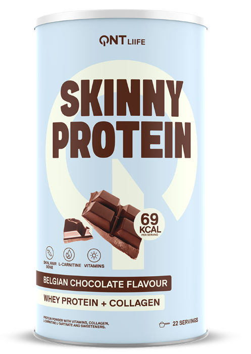 Concentrate Proteice - Skinny Protein 440g Belgian Chocolate QNT, advancednutrition.ro