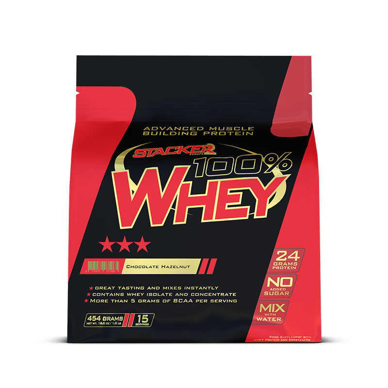 Concentrate Proteice - Stacker2 100% WHEY 454g Chocolate, advancednutrition.ro