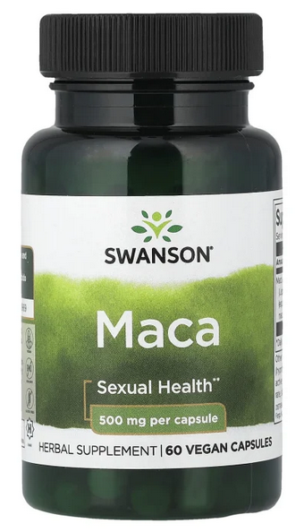 Stimulatoare - Swanson Maca Extract 500mg 60 Capsule, advancednutrition.ro
