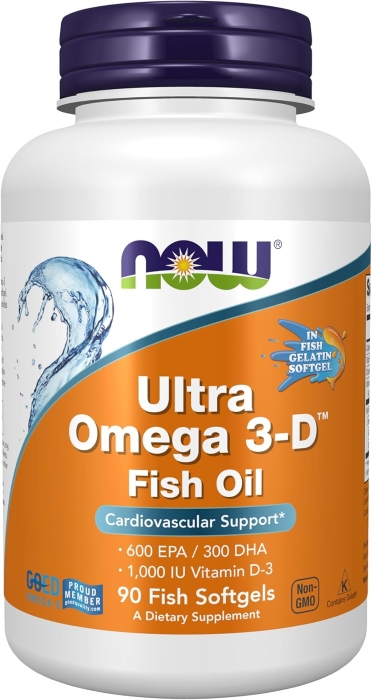 Omega & CLA - Ultra Omega 3-D 90 Softgel NOW Foods