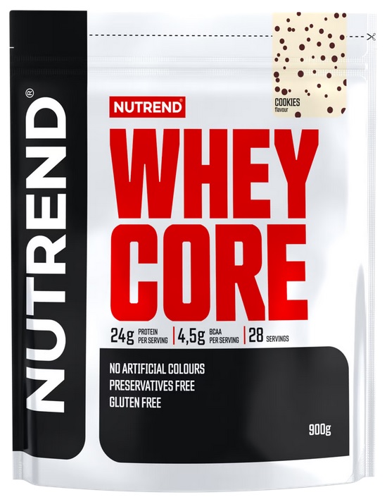 Whey & Izolat - Whey Core 900g Nutrend Cookies, advancednutrition.ro