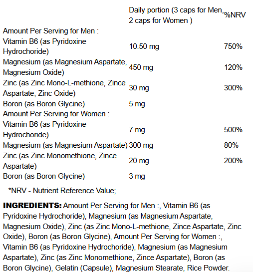 ZMA Core Series 90 Capsule 5% Nutrition, [2],advancednutrition.ro