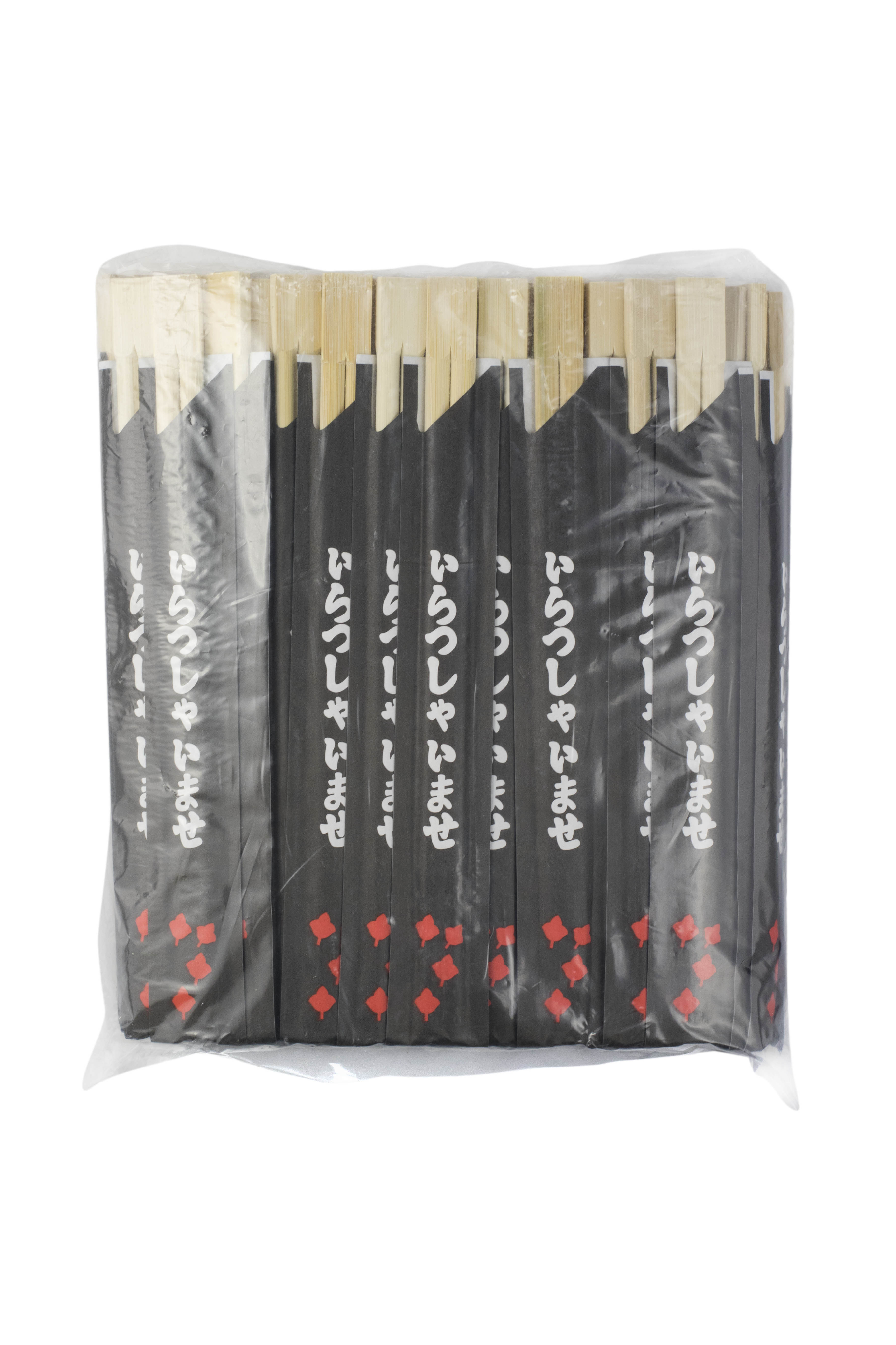 Betisoare din bambus pentru sushi premium, 100 bucati/pachet, cu ambalaj din hârtie negru