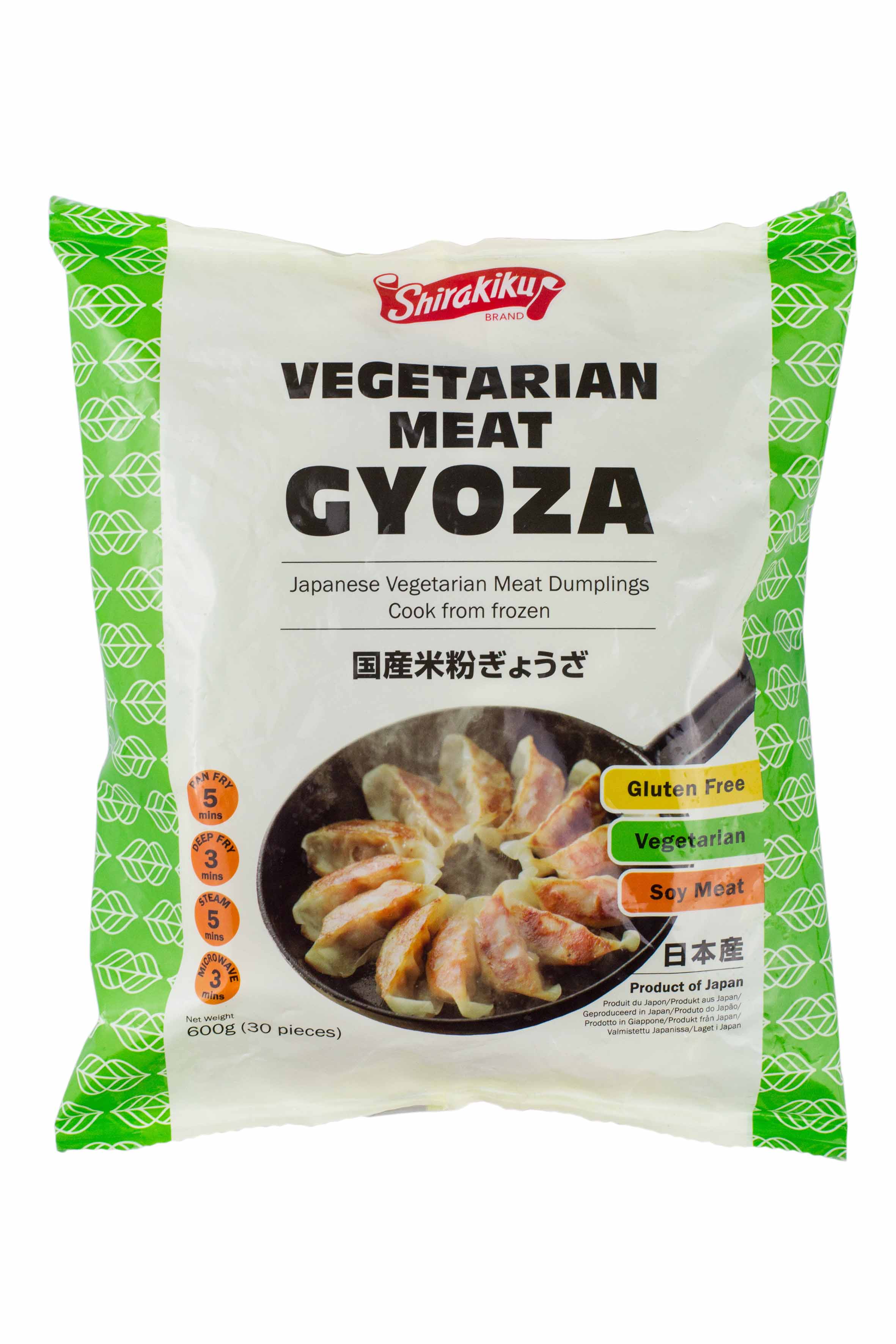 Gyoza cu carne de soia, fara gluten, 30 de bucati / punga de 600 de grame Shirakiku